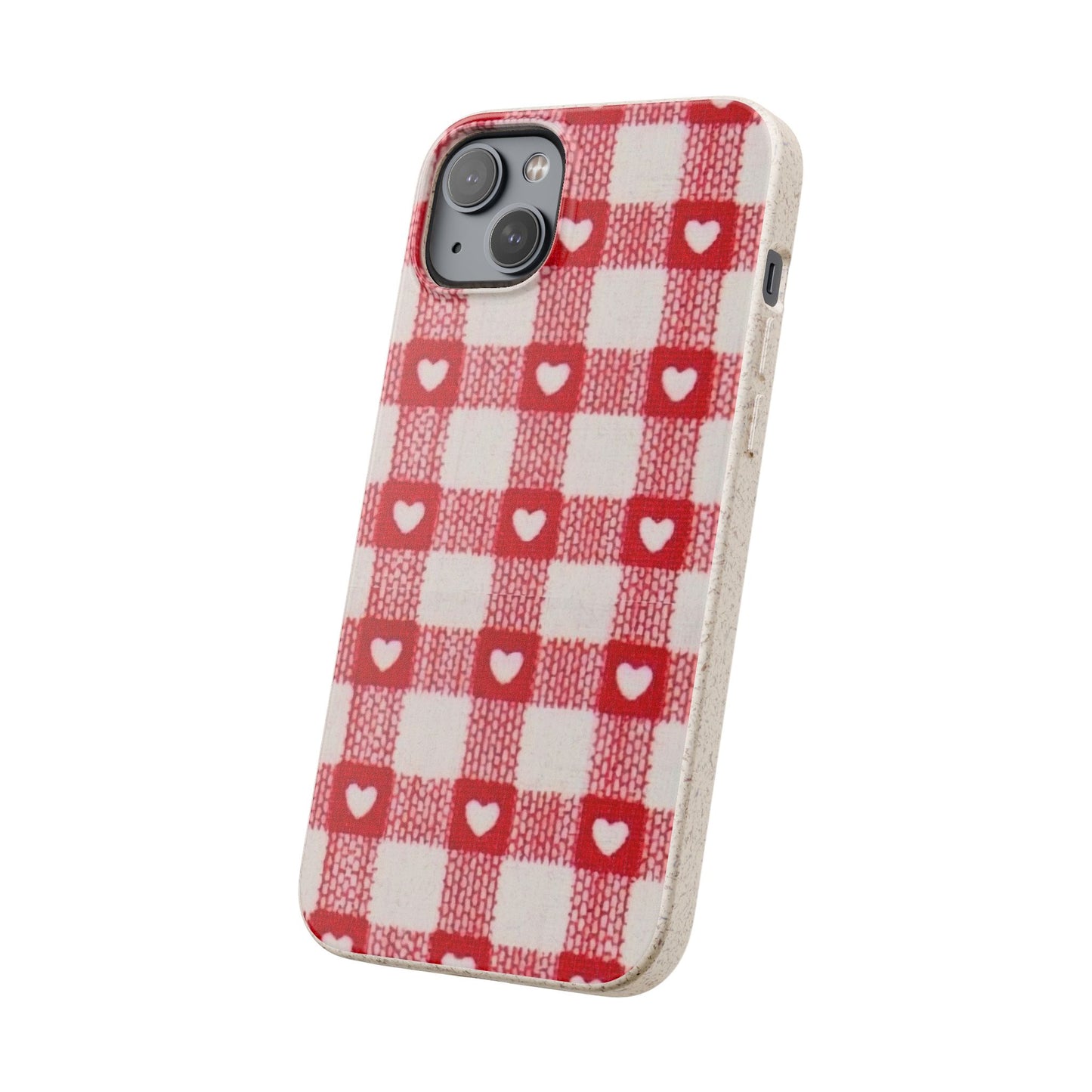 Heart Checkered Biodegradable