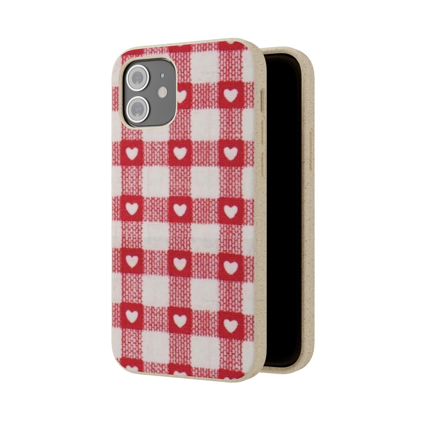Heart Checkered Biodegradable