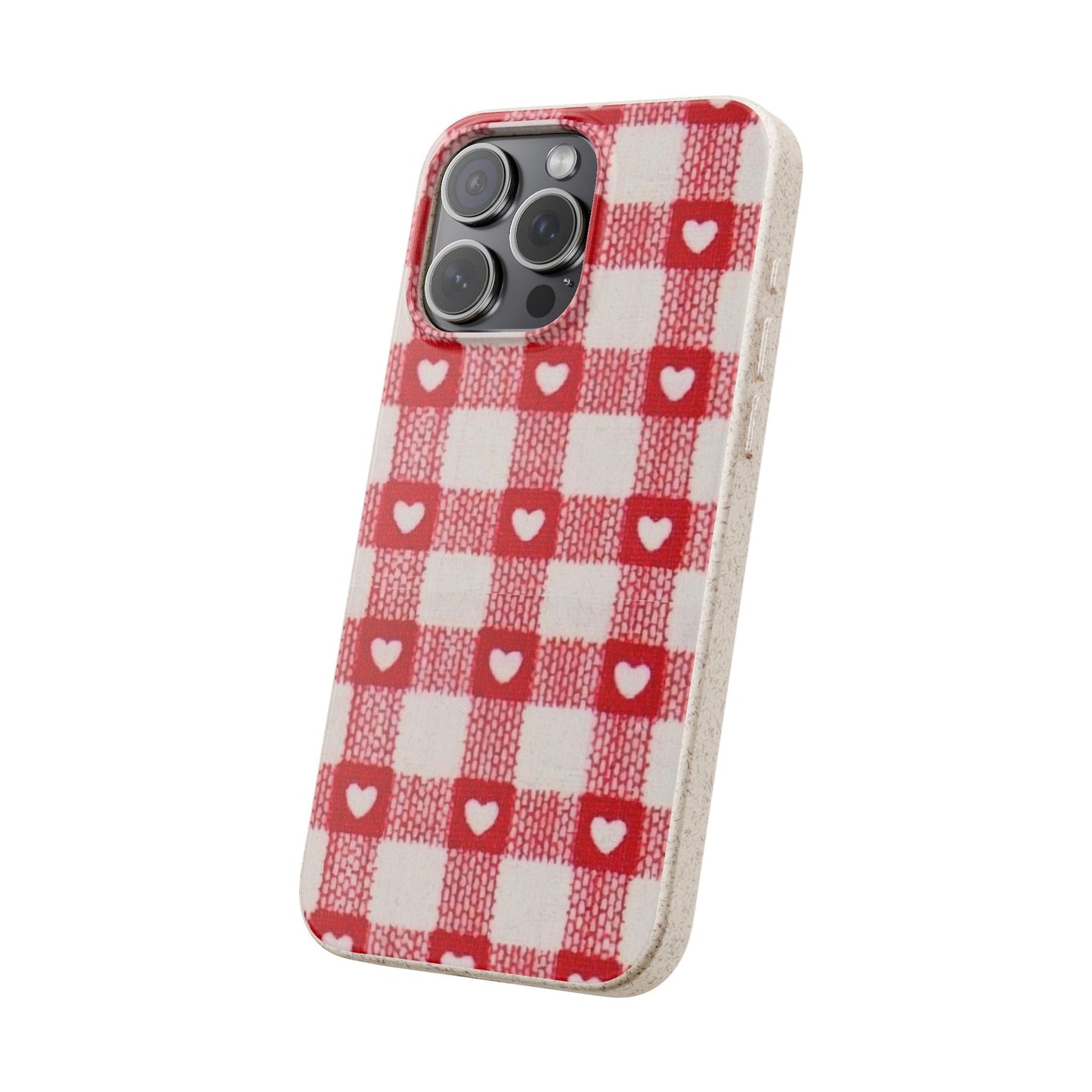 Heart Checkered Biodegradable