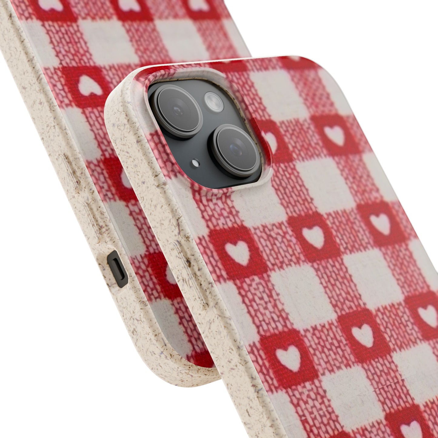 Heart Checkered Biodegradable