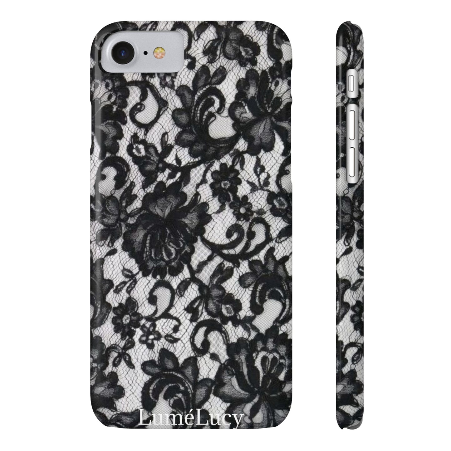 Elegant Floral Lace Slim Phone Cases, Stylish Accessories for Her, Chic Gift for Birthdays, Weddings, Fashionable Tech Gear