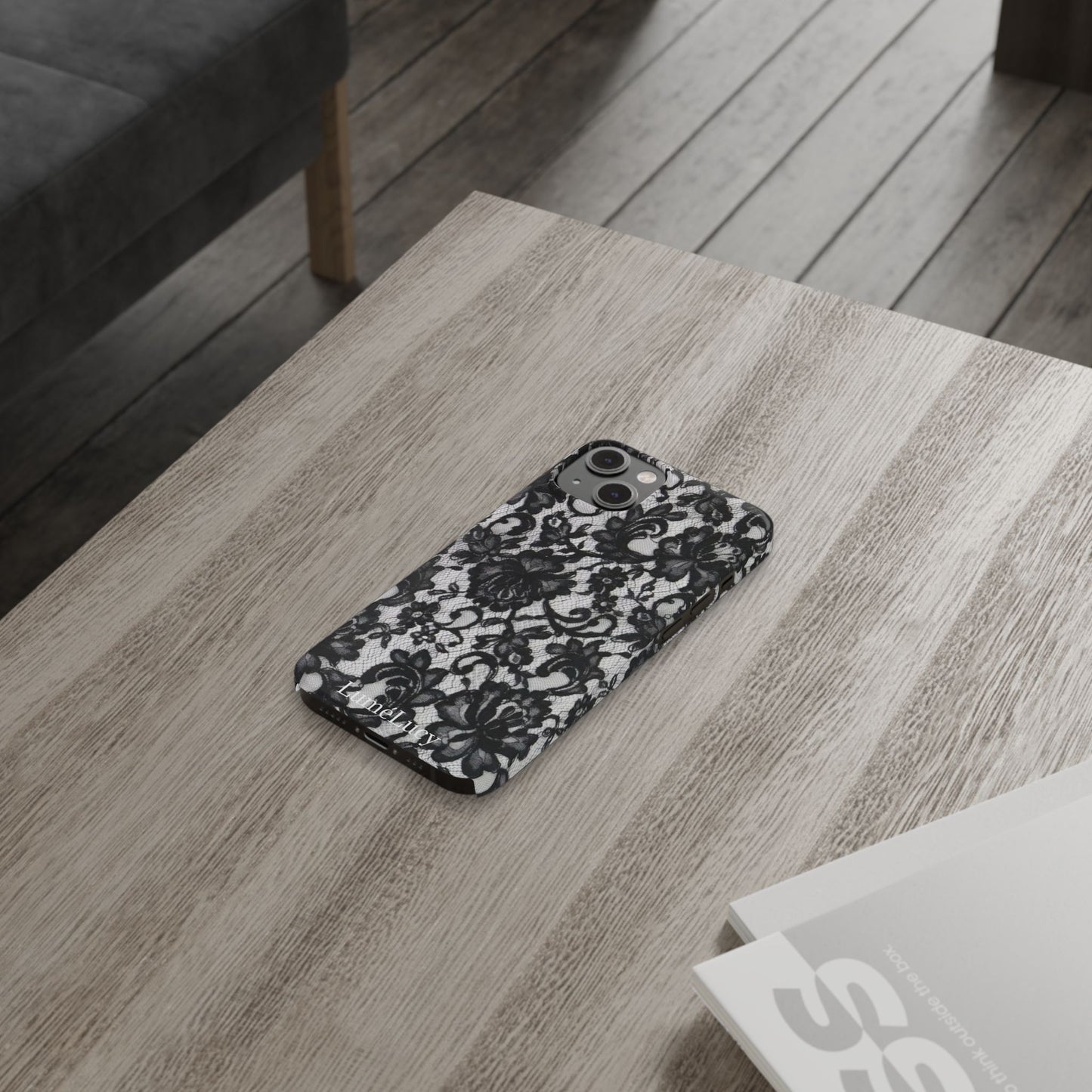 Elegant Floral Lace Slim Phone Cases, Stylish Accessories for Her, Chic Gift for Birthdays, Weddings, Fashionable Tech Gear