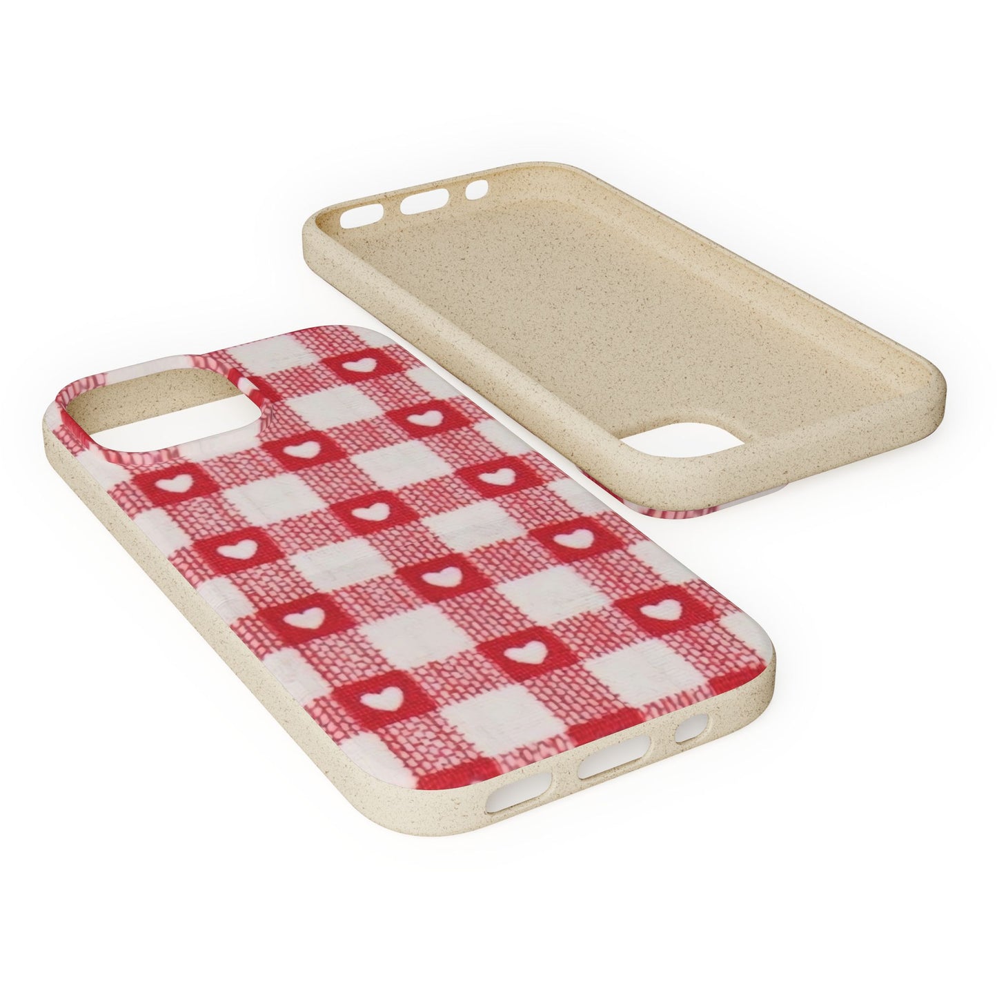 Heart Checkered Biodegradable