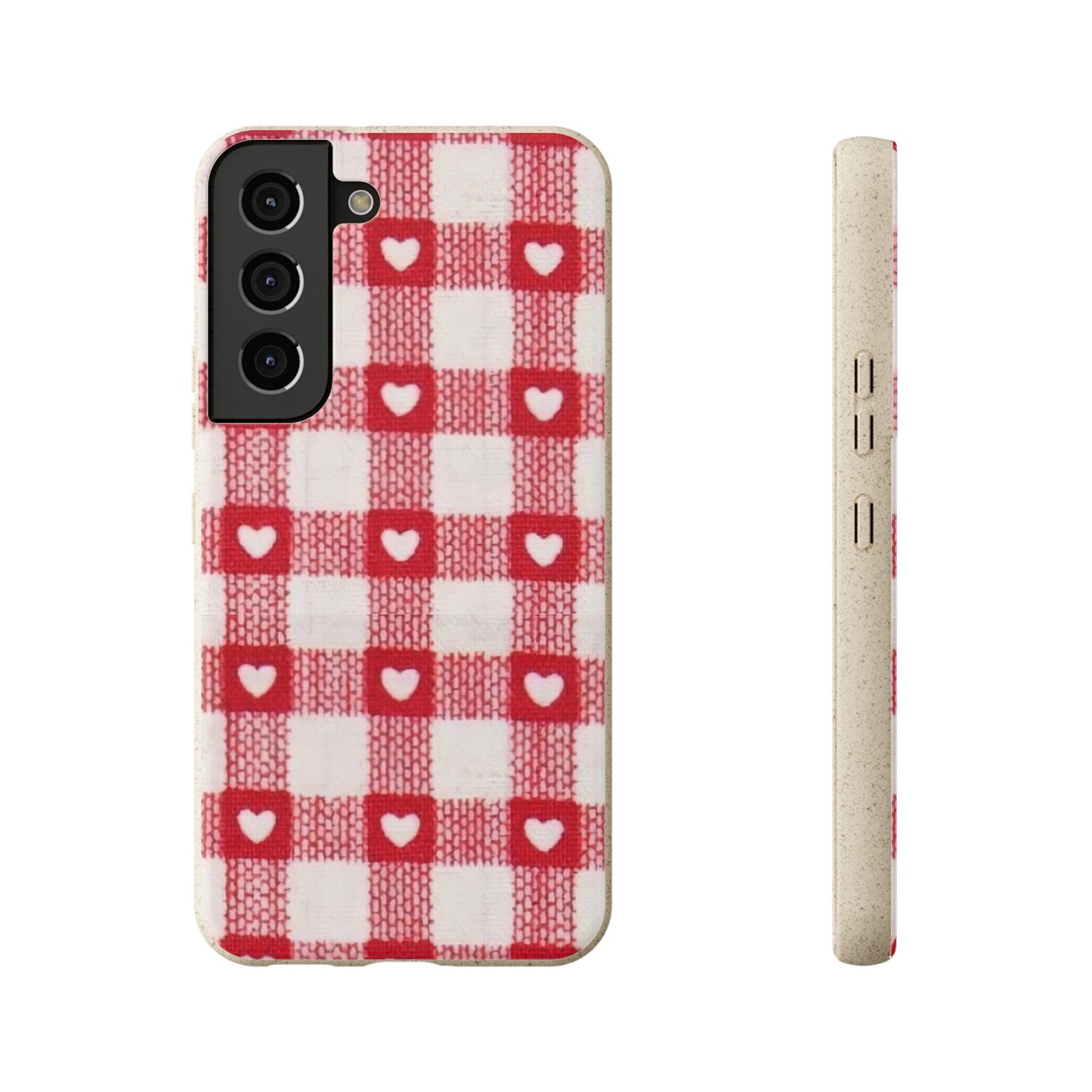 Heart Checkered Biodegradable