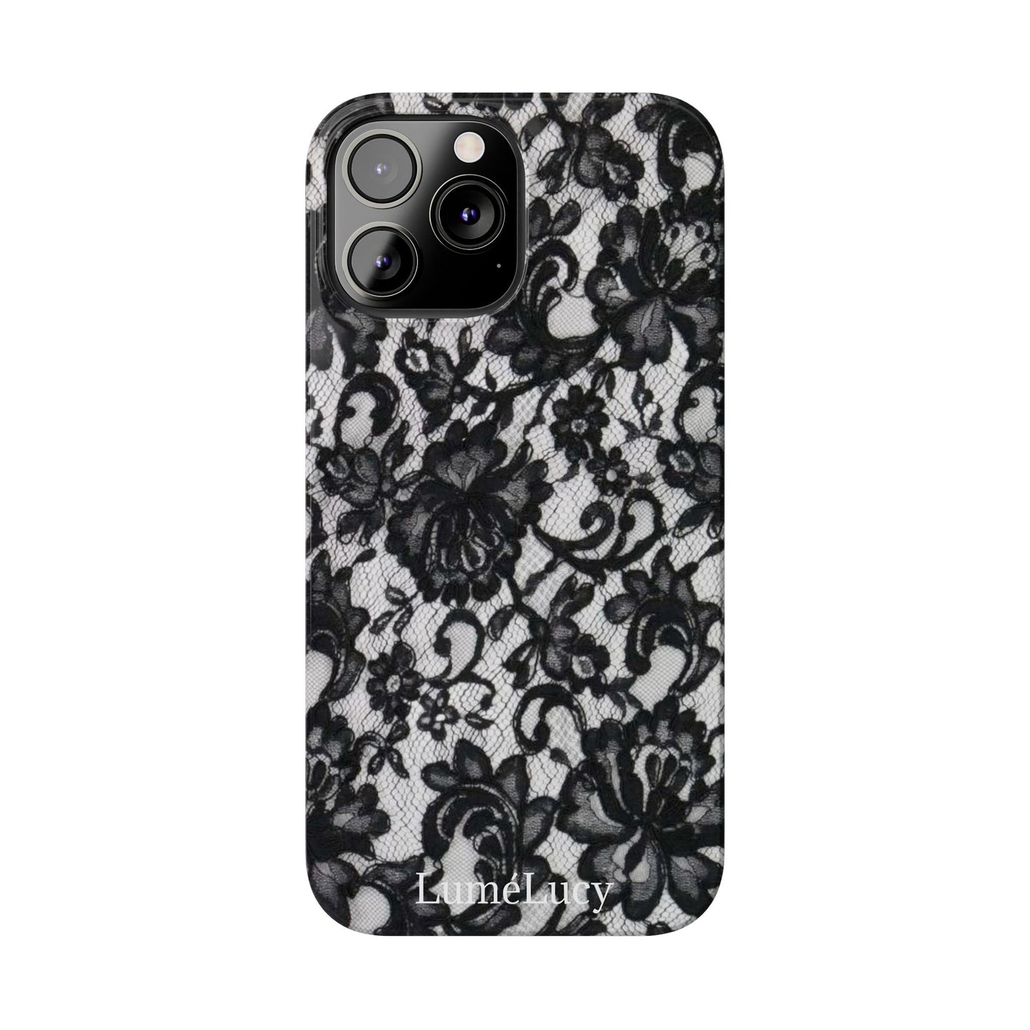 Elegant Floral Lace Slim Phone Cases, Stylish Accessories for Her, Chic Gift for Birthdays, Weddings, Fashionable Tech Gear