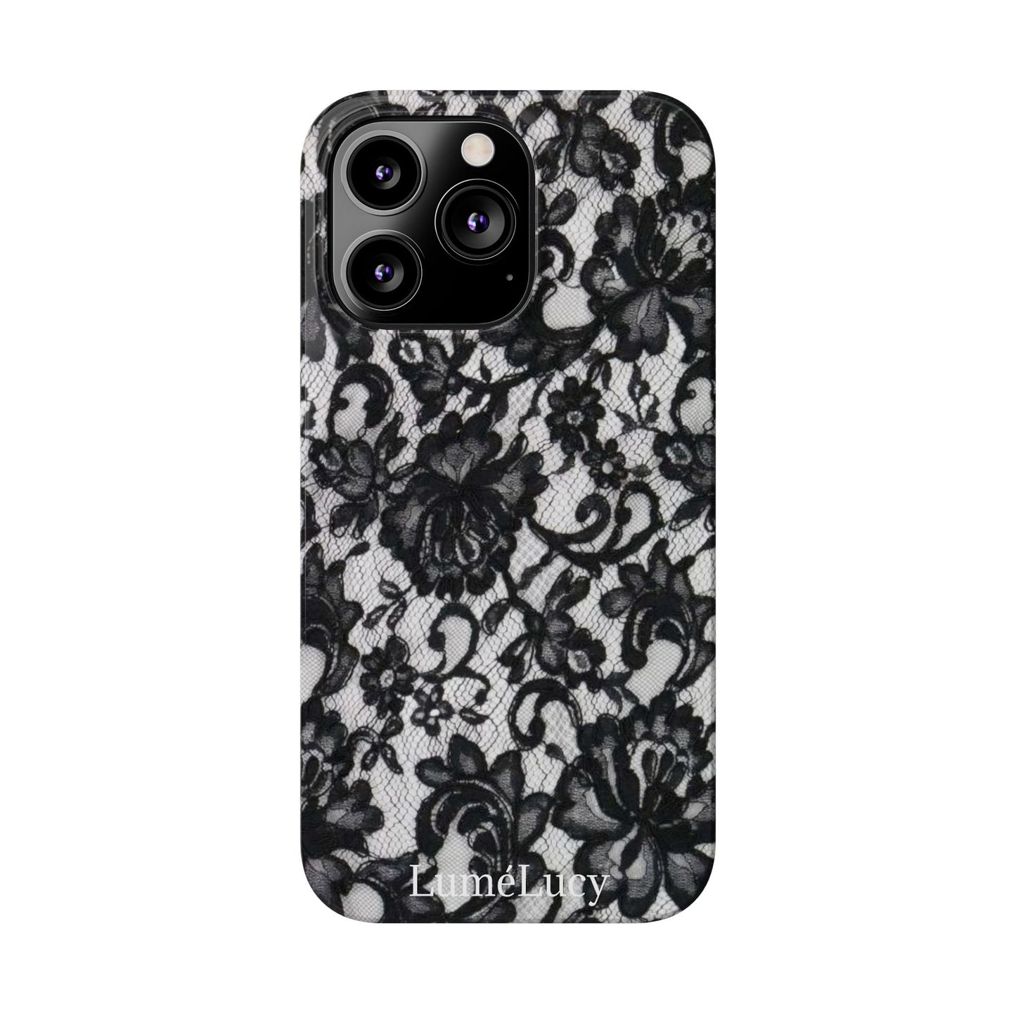 Elegant Floral Lace Slim Phone Cases, Stylish Accessories for Her, Chic Gift for Birthdays, Weddings, Fashionable Tech Gear