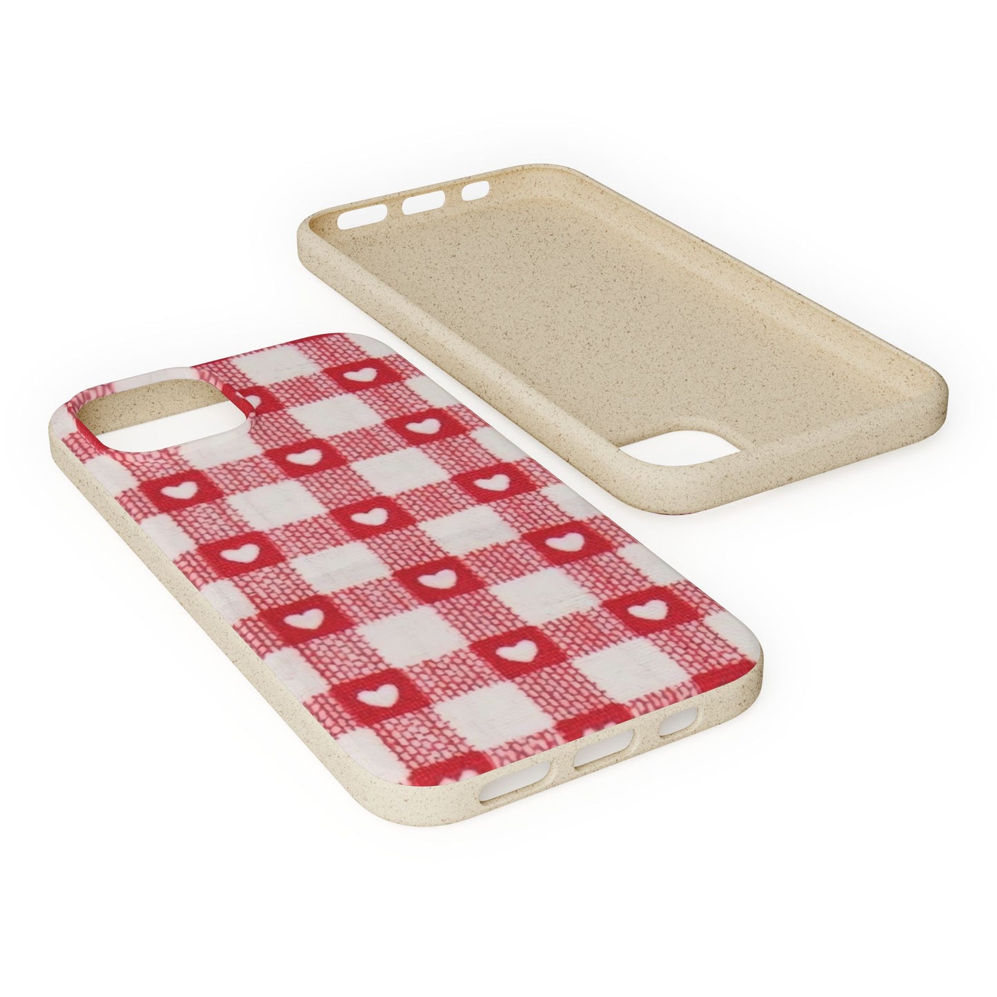 Heart Checkered Biodegradable