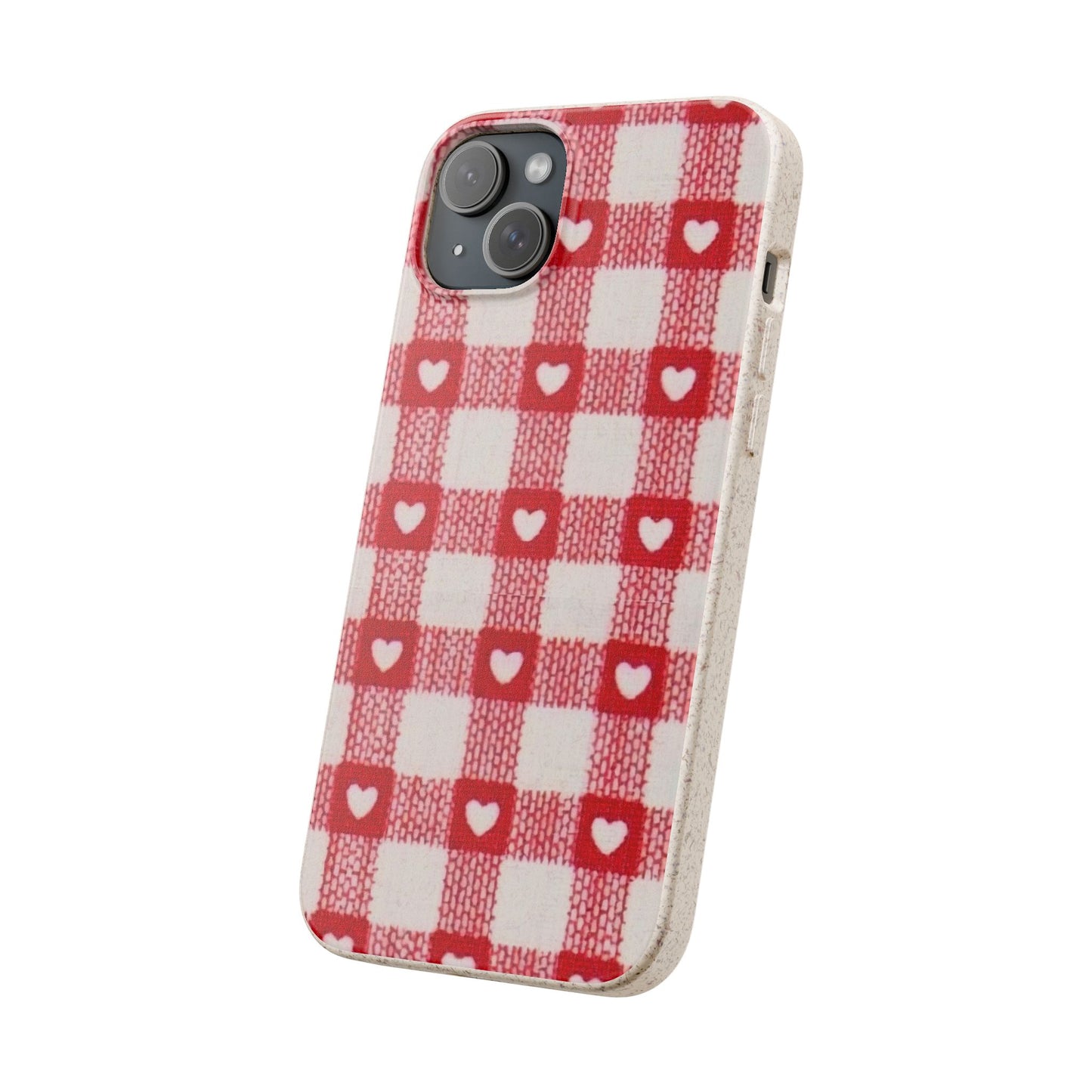 Heart Checkered Biodegradable