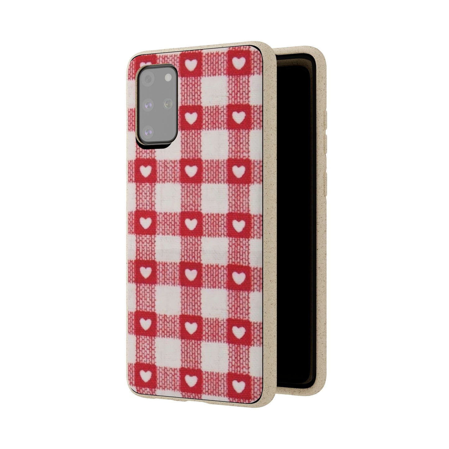 Heart Checkered Biodegradable