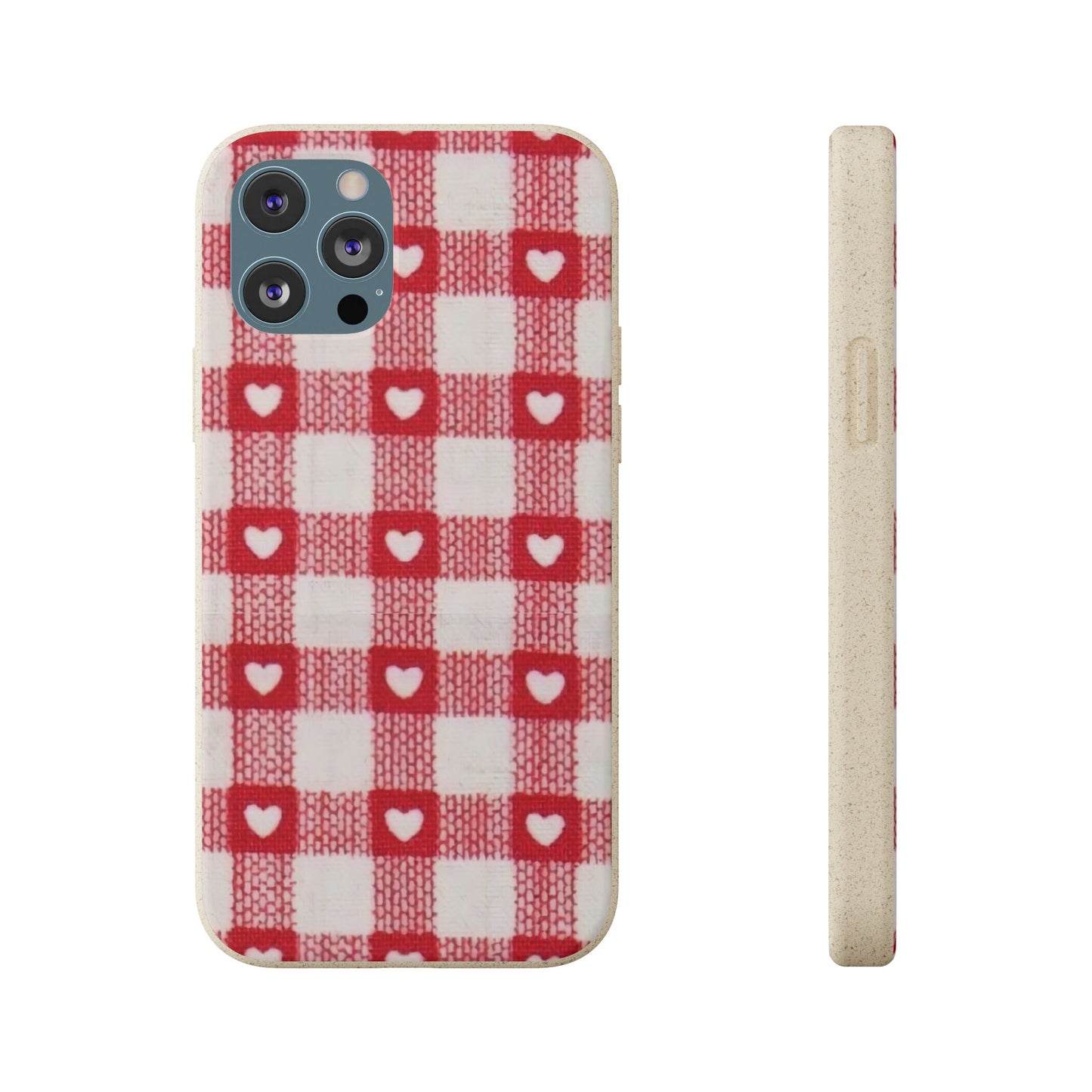 Heart Checkered Biodegradable