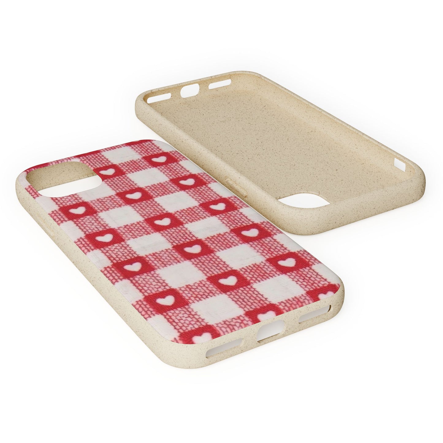 Heart Checkered Biodegradable