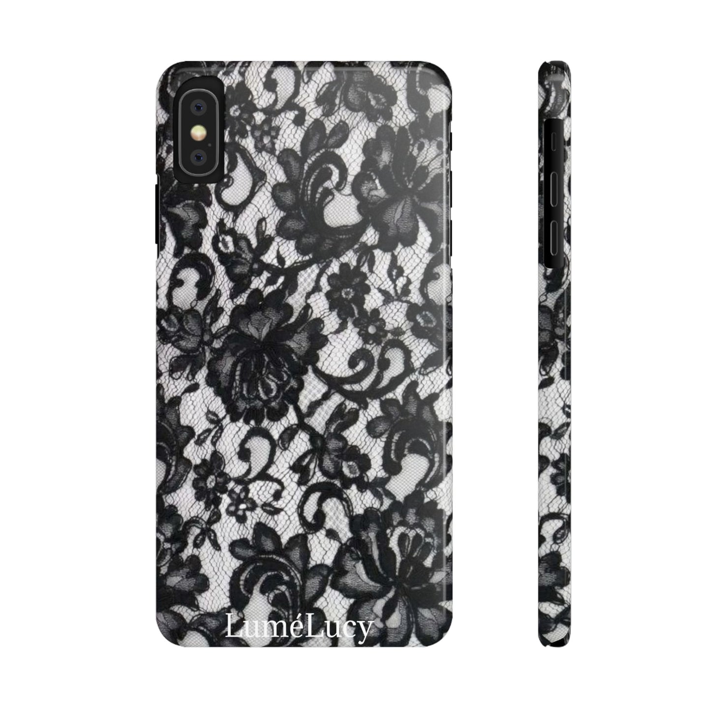 Elegant Floral Lace Slim Phone Cases, Stylish Accessories for Her, Chic Gift for Birthdays, Weddings, Fashionable Tech Gear