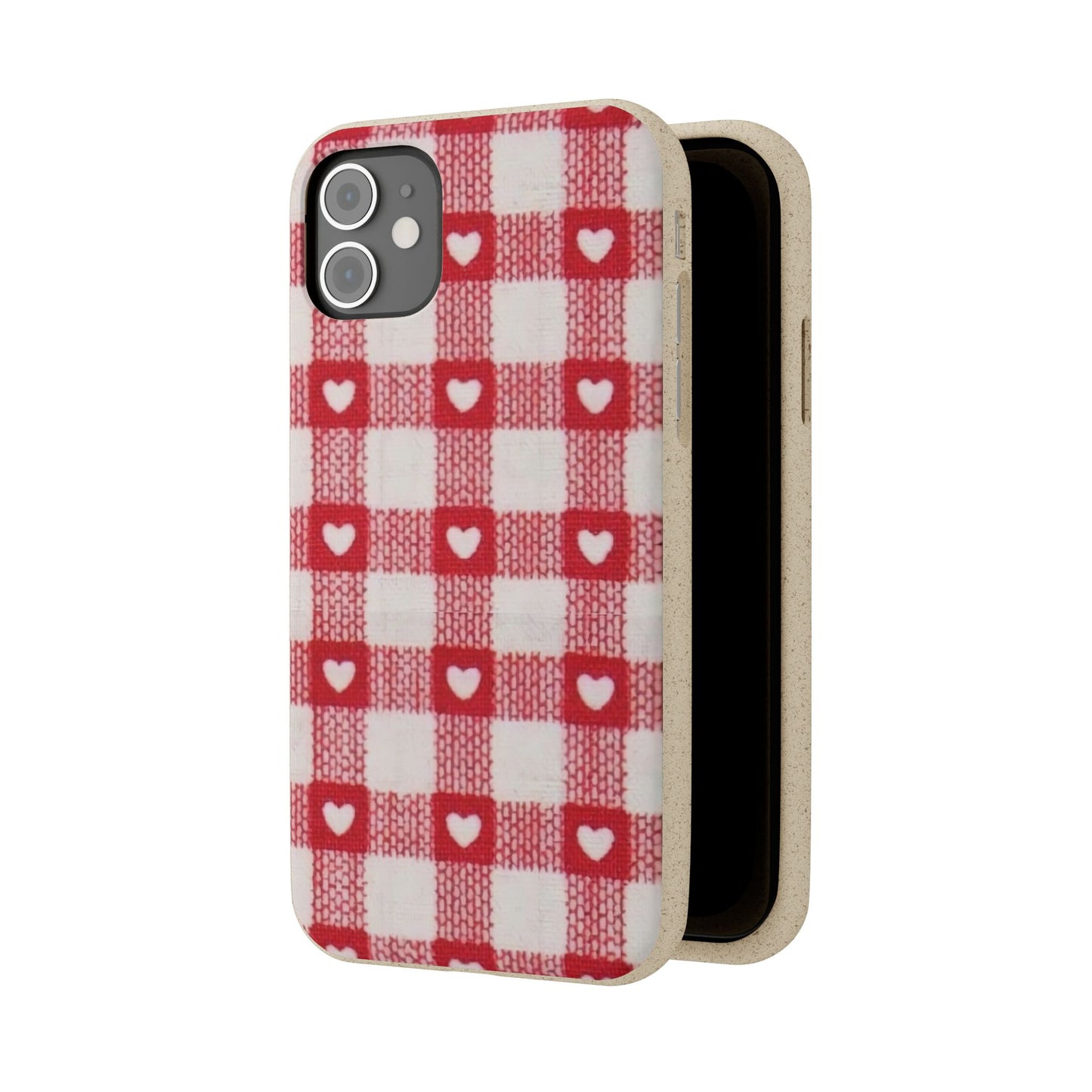 Heart Checkered Biodegradable
