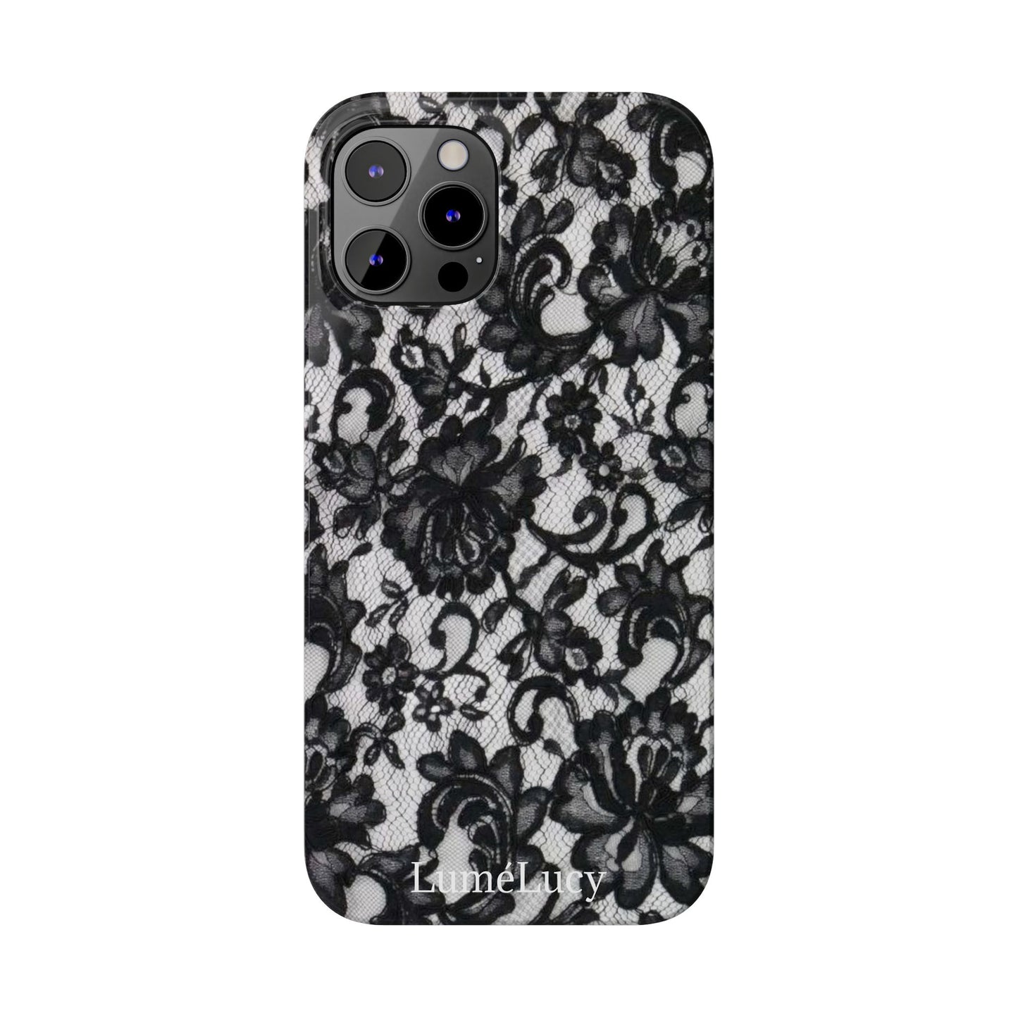Elegant Floral Lace Slim Phone Cases, Stylish Accessories for Her, Chic Gift for Birthdays, Weddings, Fashionable Tech Gear