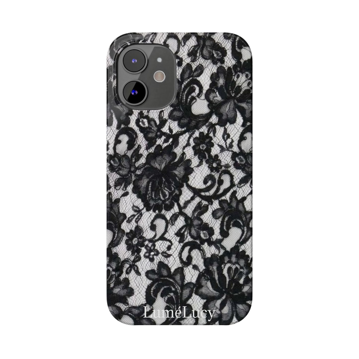 Elegant Floral Lace Slim Phone Cases, Stylish Accessories for Her, Chic Gift for Birthdays, Weddings, Fashionable Tech Gear