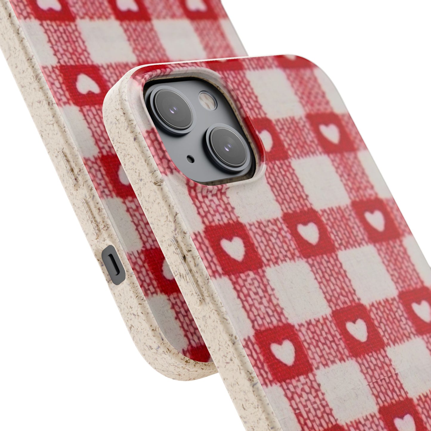 Heart Checkered Biodegradable