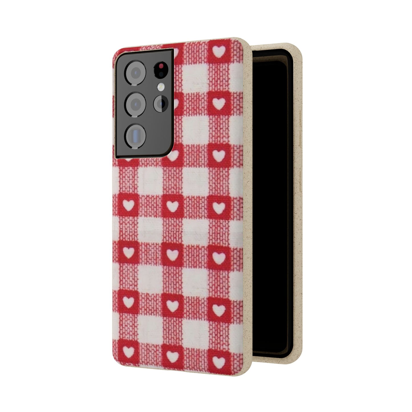 Heart Checkered Biodegradable