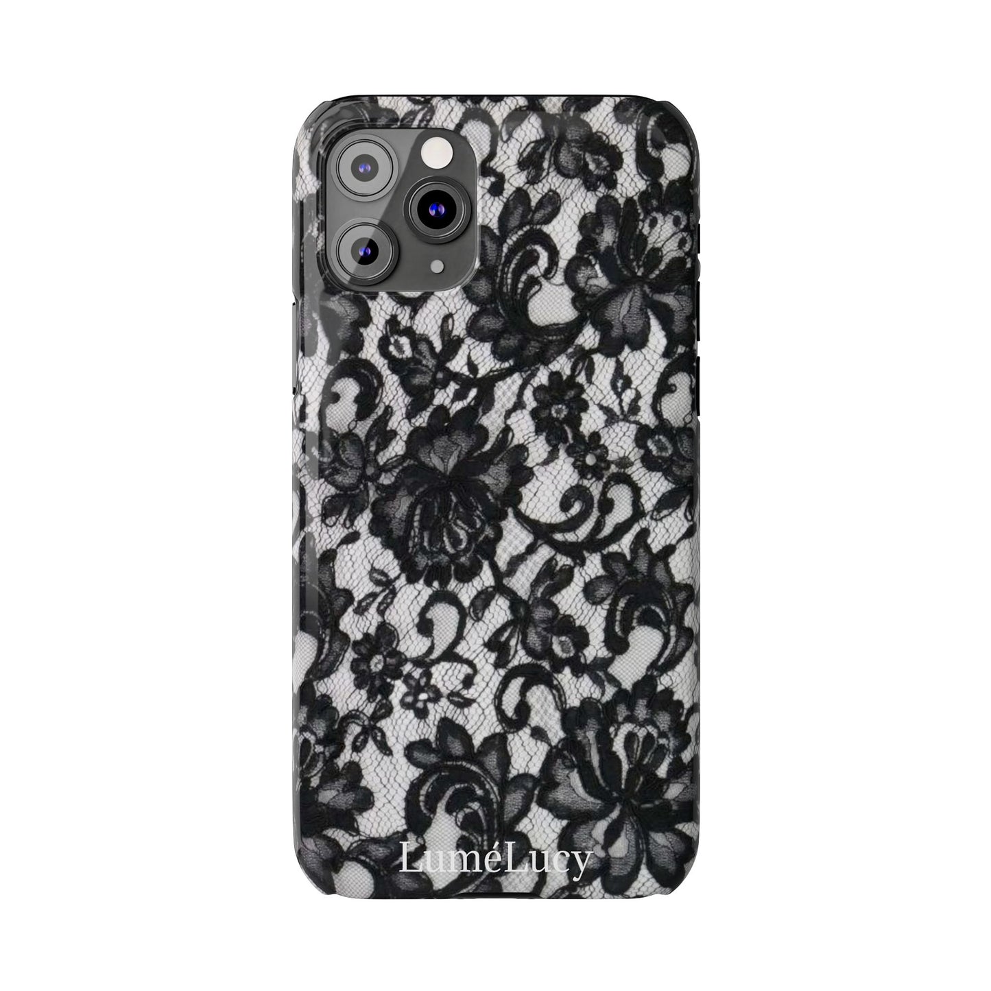 Elegant Floral Lace Slim Phone Cases, Stylish Accessories for Her, Chic Gift for Birthdays, Weddings, Fashionable Tech Gear