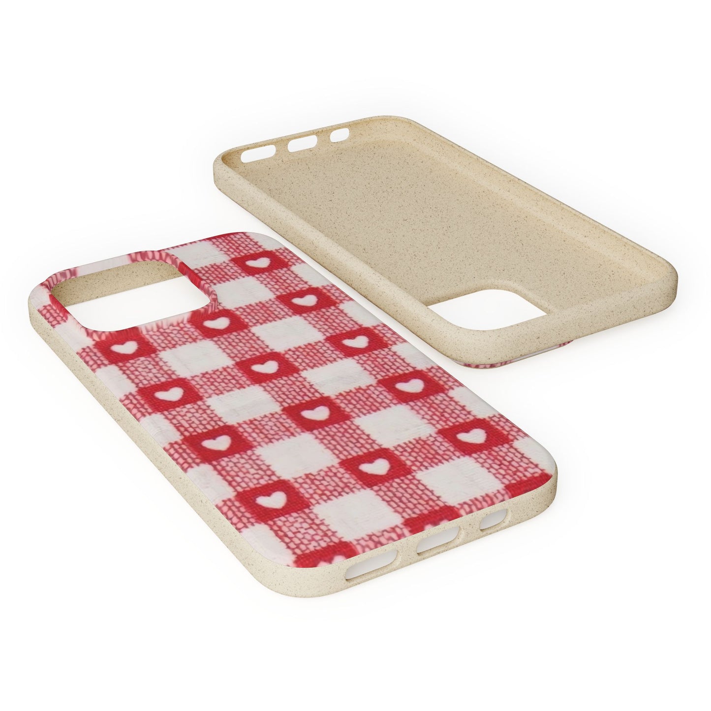 Heart Checkered Biodegradable