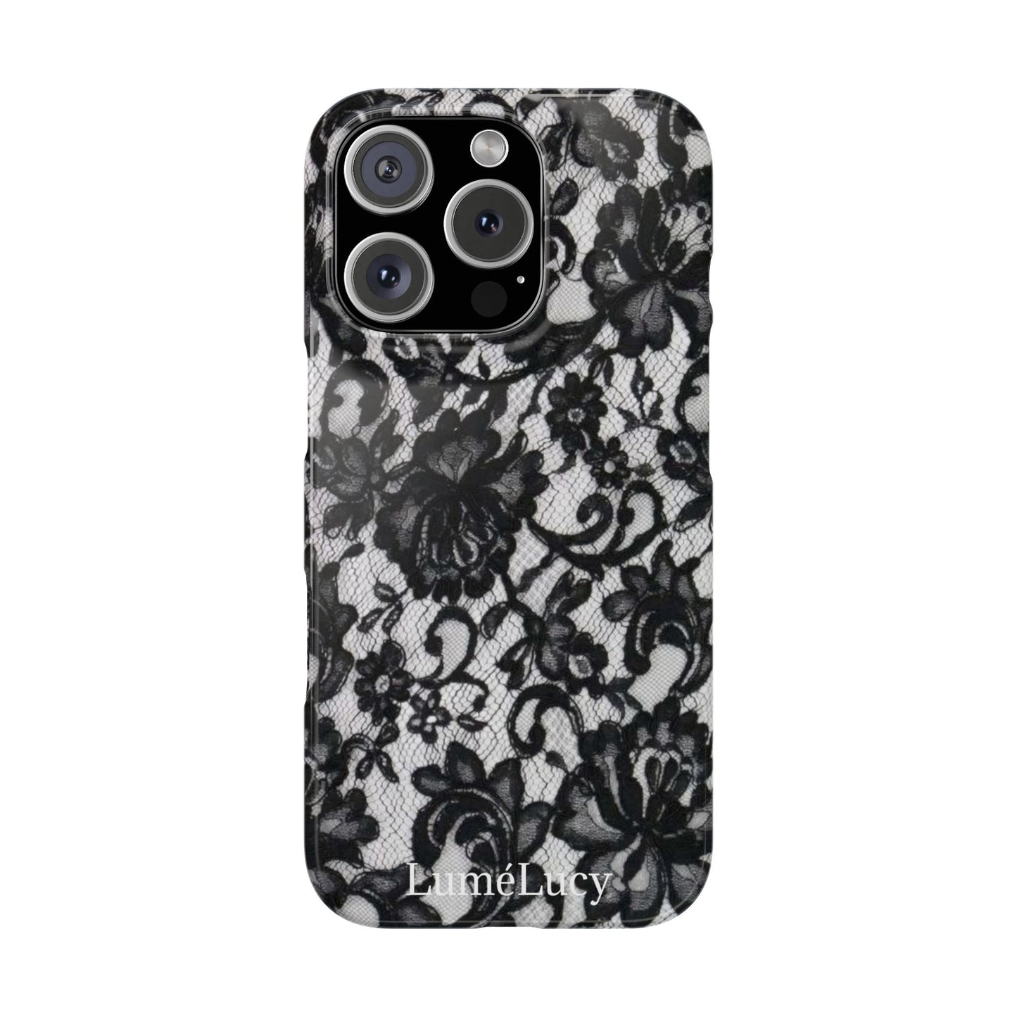 Elegant Floral Lace Slim Phone Cases, Stylish Accessories for Her, Chic Gift for Birthdays, Weddings, Fashionable Tech Gear