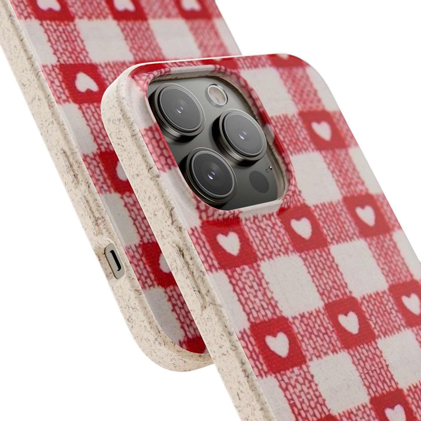 Heart Checkered Biodegradable