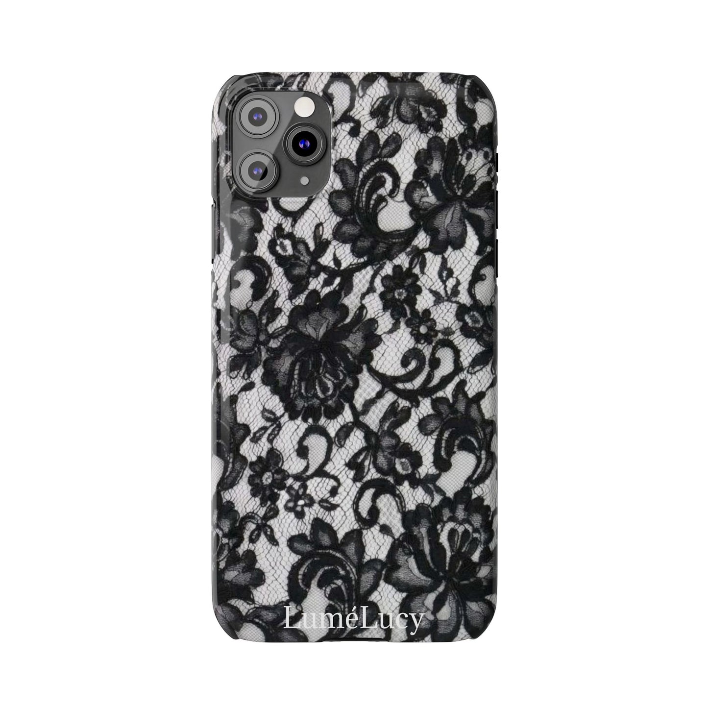 Elegant Floral Lace Slim Phone Cases, Stylish Accessories for Her, Chic Gift for Birthdays, Weddings, Fashionable Tech Gear