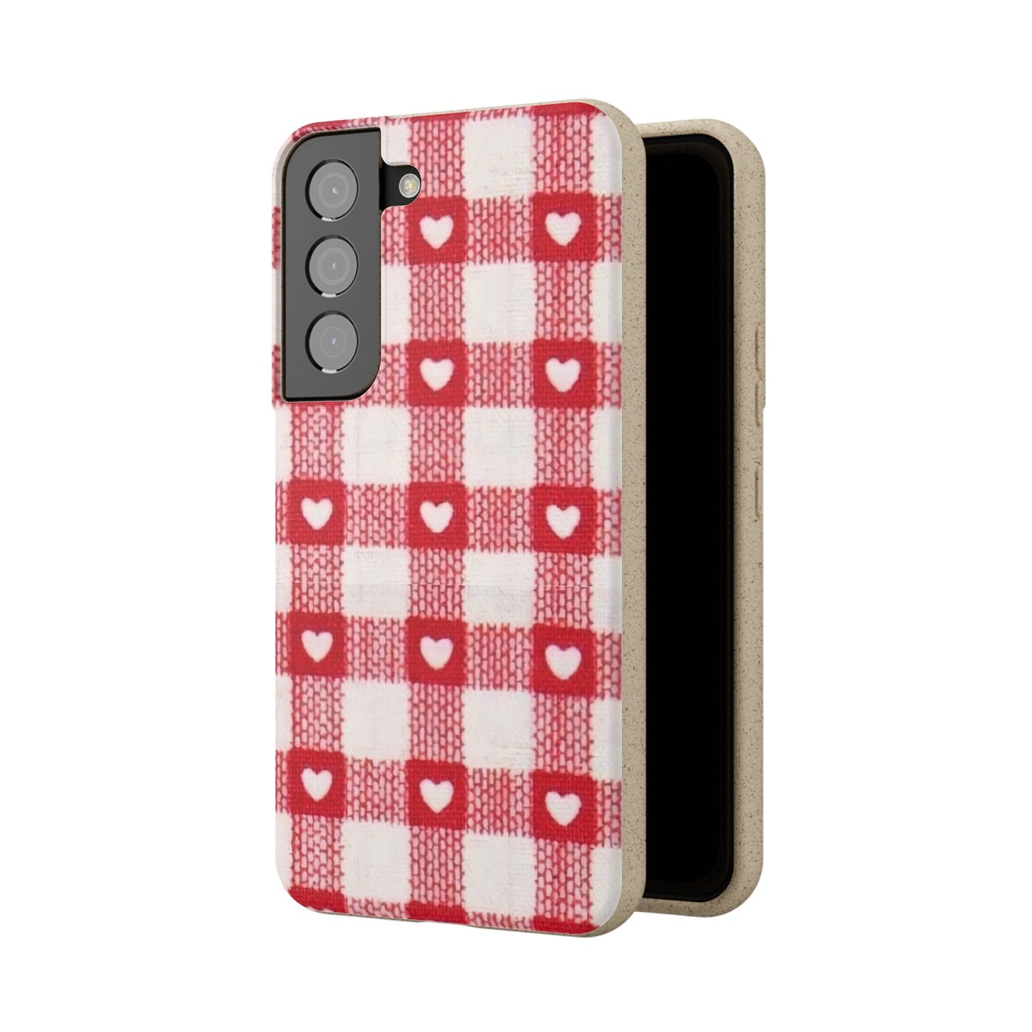 Heart Checkered Biodegradable