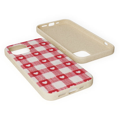 Heart Checkered Biodegradable