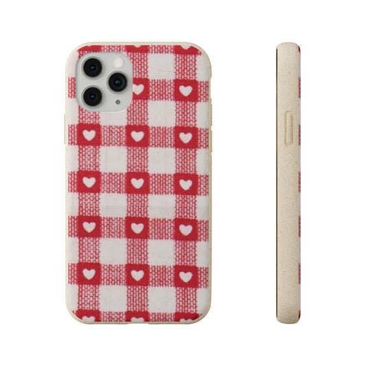 Heart Checkered Biodegradable