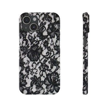 Elegant Floral Lace Slim Phone Cases, Stylish Accessories for Her, Chic Gift for Birthdays, Weddings, Fashionable Tech Gear