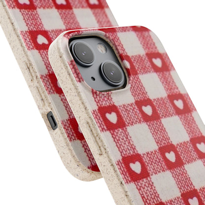 Heart Checkered Biodegradable