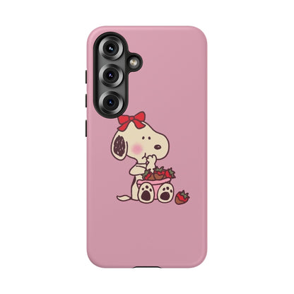 Snoopy eating strawberries 🍓