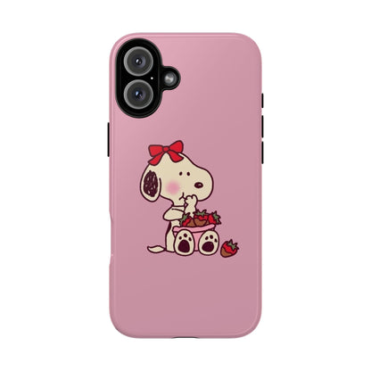 Snoopy eating strawberries 🍓