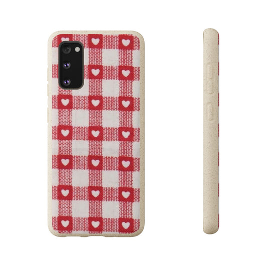 Heart Checkered Biodegradable