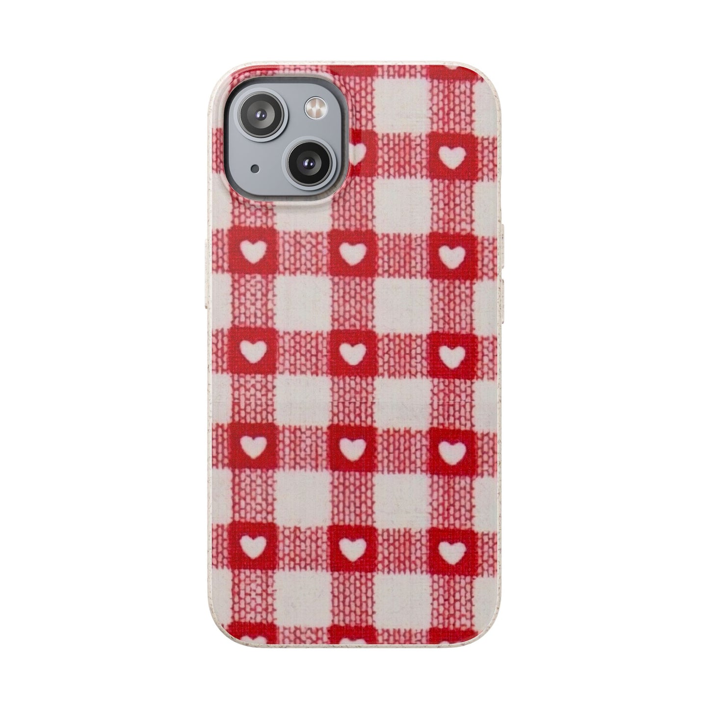 Heart Checkered Biodegradable
