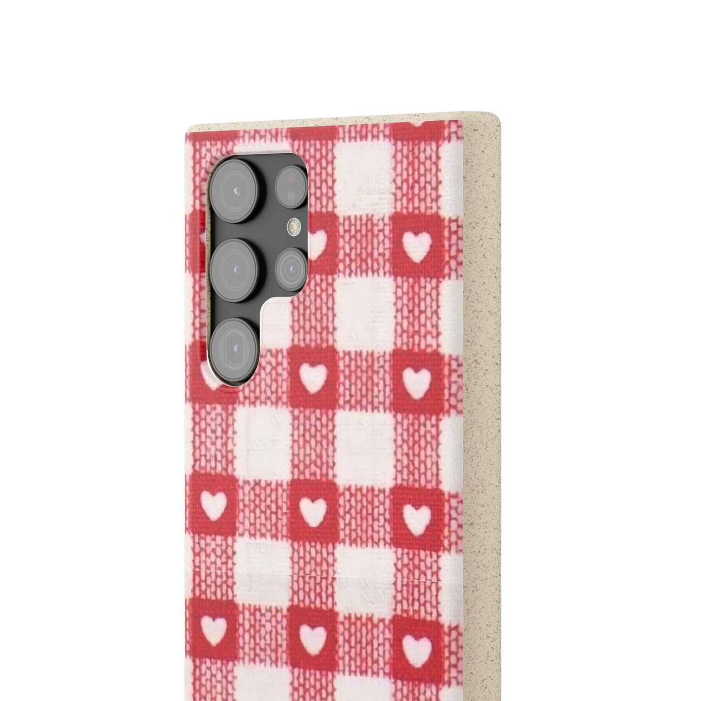 Heart Checkered Biodegradable