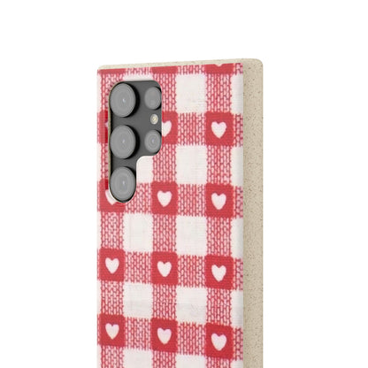 Heart Checkered Biodegradable