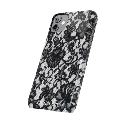 Elegant Floral Lace Slim Phone Cases, Stylish Accessories for Her, Chic Gift for Birthdays, Weddings, Fashionable Tech Gear