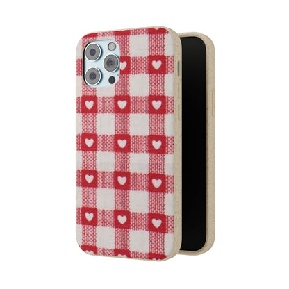 Heart Checkered Biodegradable