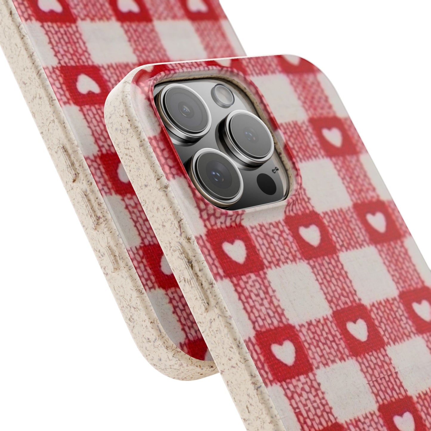 Heart Checkered Biodegradable