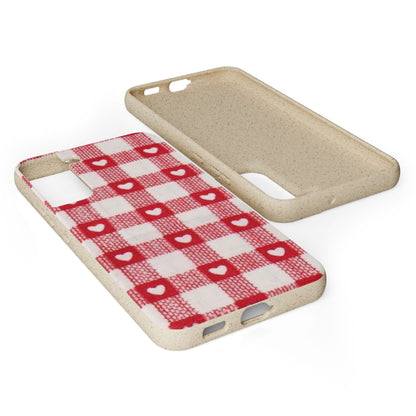 Heart Checkered Biodegradable