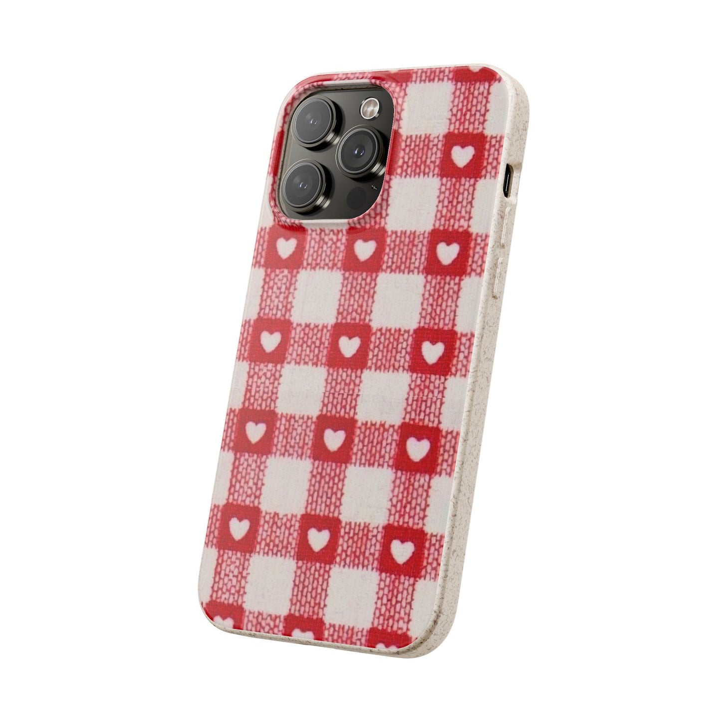 Heart Checkered Biodegradable