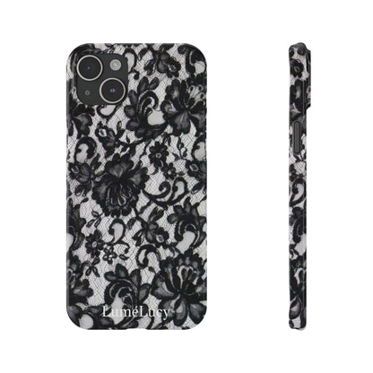 Elegant Floral Lace Slim Phone Cases, Stylish Accessories for Her, Chic Gift for Birthdays, Weddings, Fashionable Tech Gear