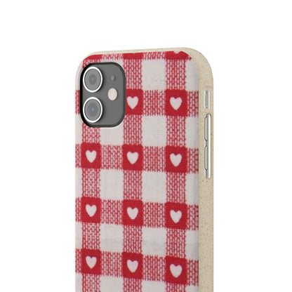 Heart Checkered Biodegradable