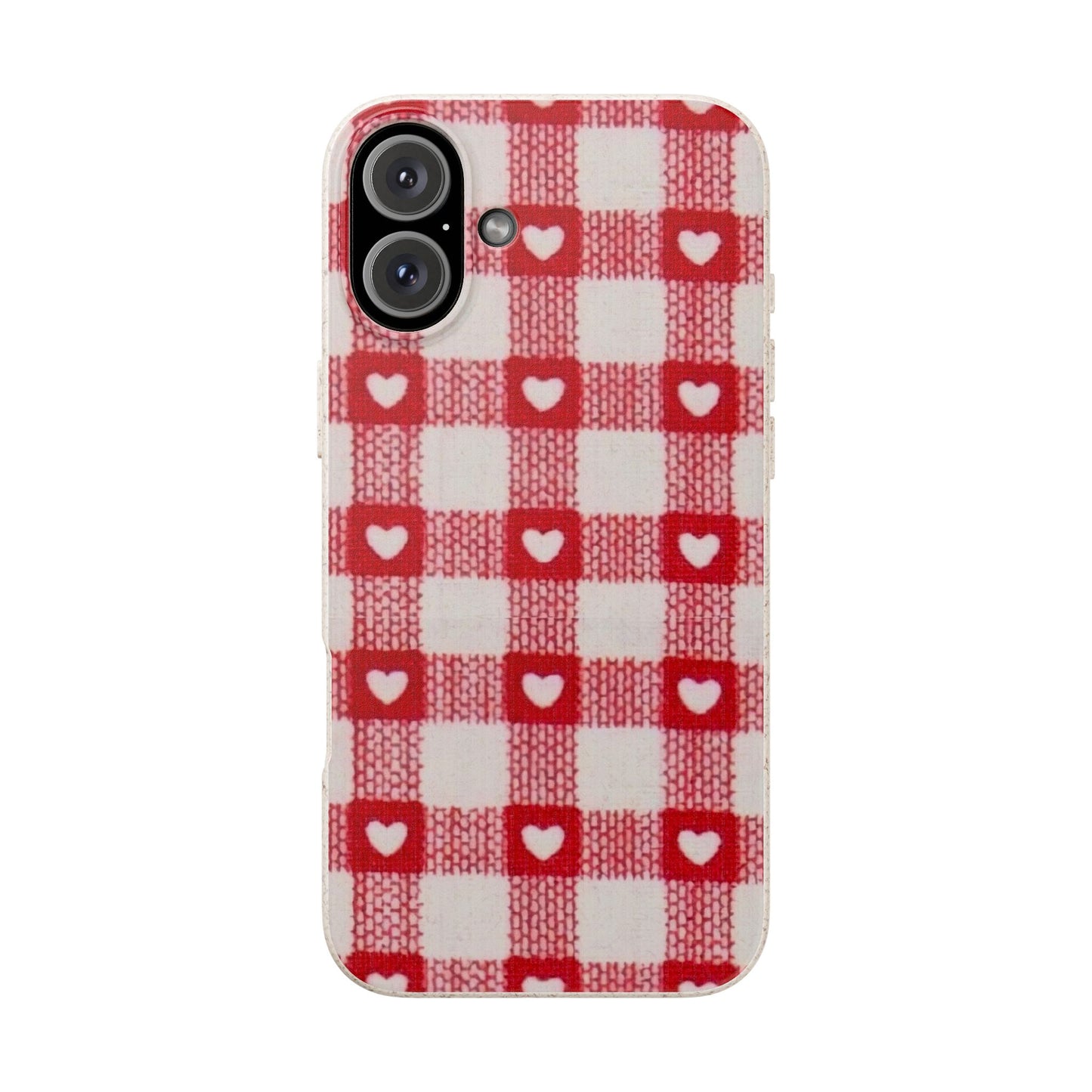 Heart Checkered Biodegradable