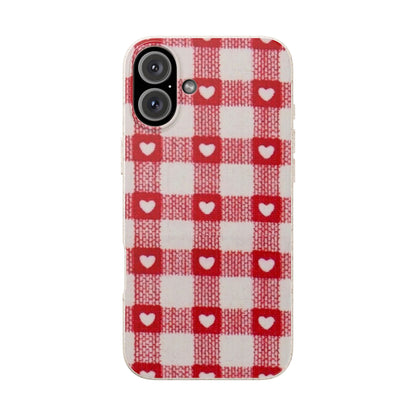Heart Checkered Biodegradable
