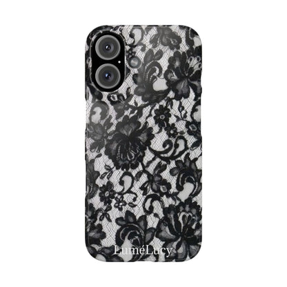 Elegant Floral Lace Slim Phone Cases, Stylish Accessories for Her, Chic Gift for Birthdays, Weddings, Fashionable Tech Gear