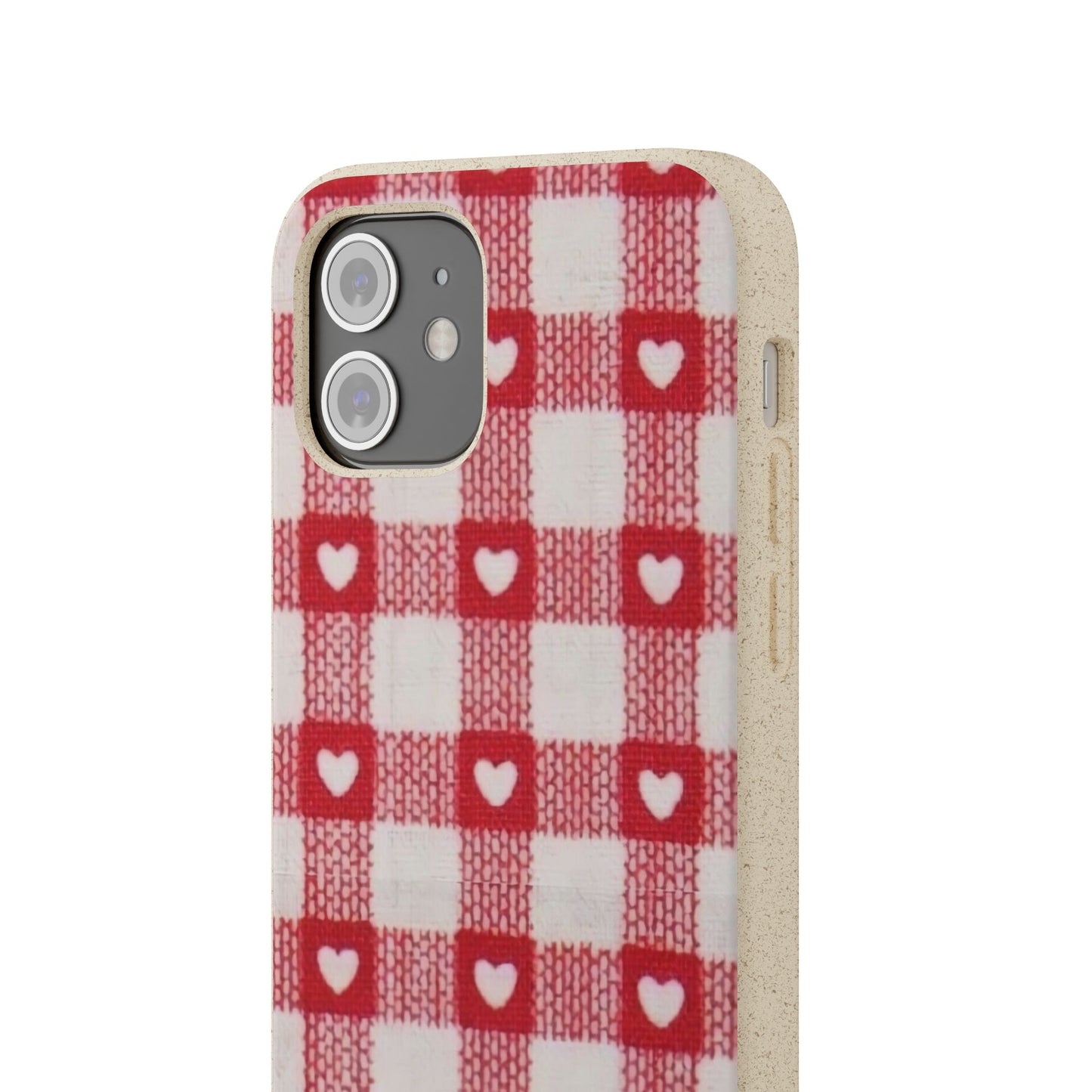Heart Checkered Biodegradable