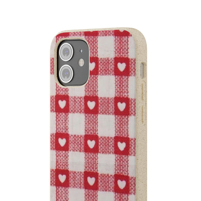 Heart Checkered Biodegradable