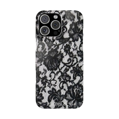 Elegant Floral Lace Slim Phone Cases, Stylish Accessories for Her, Chic Gift for Birthdays, Weddings, Fashionable Tech Gear